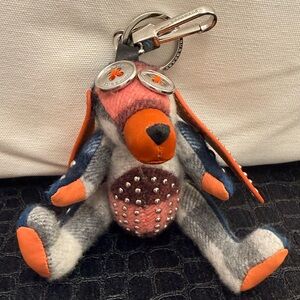 Burberry Keychain with leather and studs